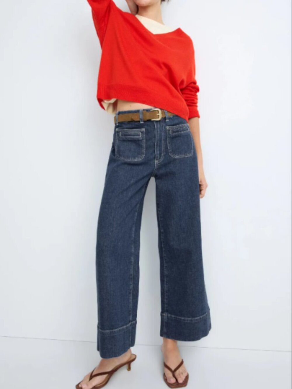 RTR-228 PAIGE Anessa Patch Pocket Jeans